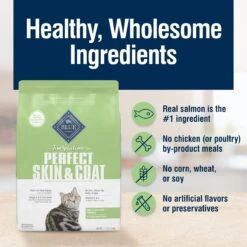 Blue Buffalo True Solutions Perfect Skin & Coat Natural Salmon Adult Dry Cat Food -Wellness Sales 218303 PT5. AC SS1800 V1696451699