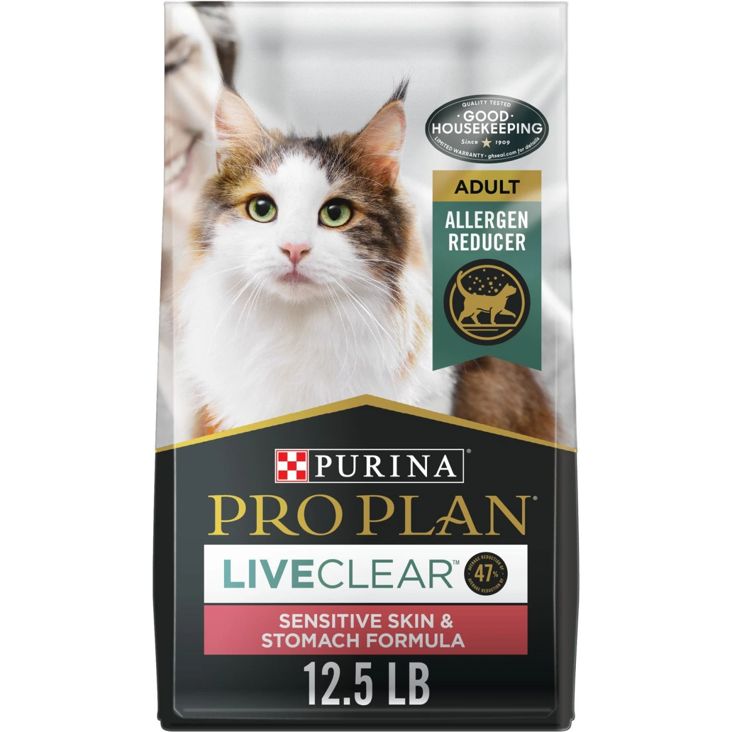 Purina Pro Plan LiveClear Sensitive Skin & Stomach Turkey & Oatmeal Formula Dry Cat Food 1 Purina Pro Plan LiveClear Sensitive Skin & Stomach Turkey & Oatmeal Formula Dry Cat Food
