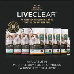 Purina Pro Plan LiveClear Probiotic High Protein Salmon & Rice Formula Dry Cat Food -Wellness Sales 218804 PT6. AC SS1800 V1675871560