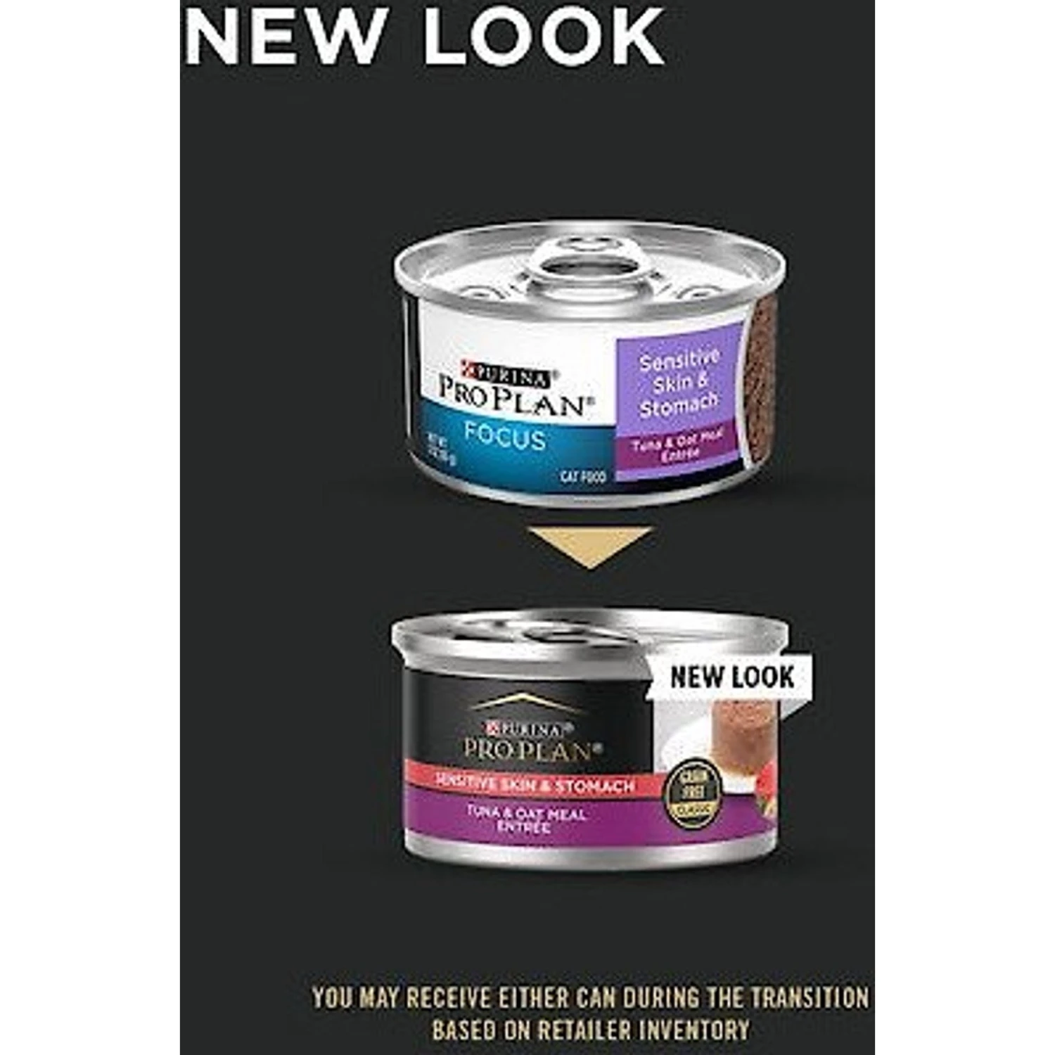 Purina Pro Plan Focus Sensitive Skin & Stomach Tuna & Oat Meal Entree Canned Cat Food, 3-oz Can, Case Of 24 2 Purina Pro Plan Focus Sensitive Skin & Stomach Tuna & Oat Meal Entree Canned Cat Food, 3-oz Can, Case Of 24 - Image 2