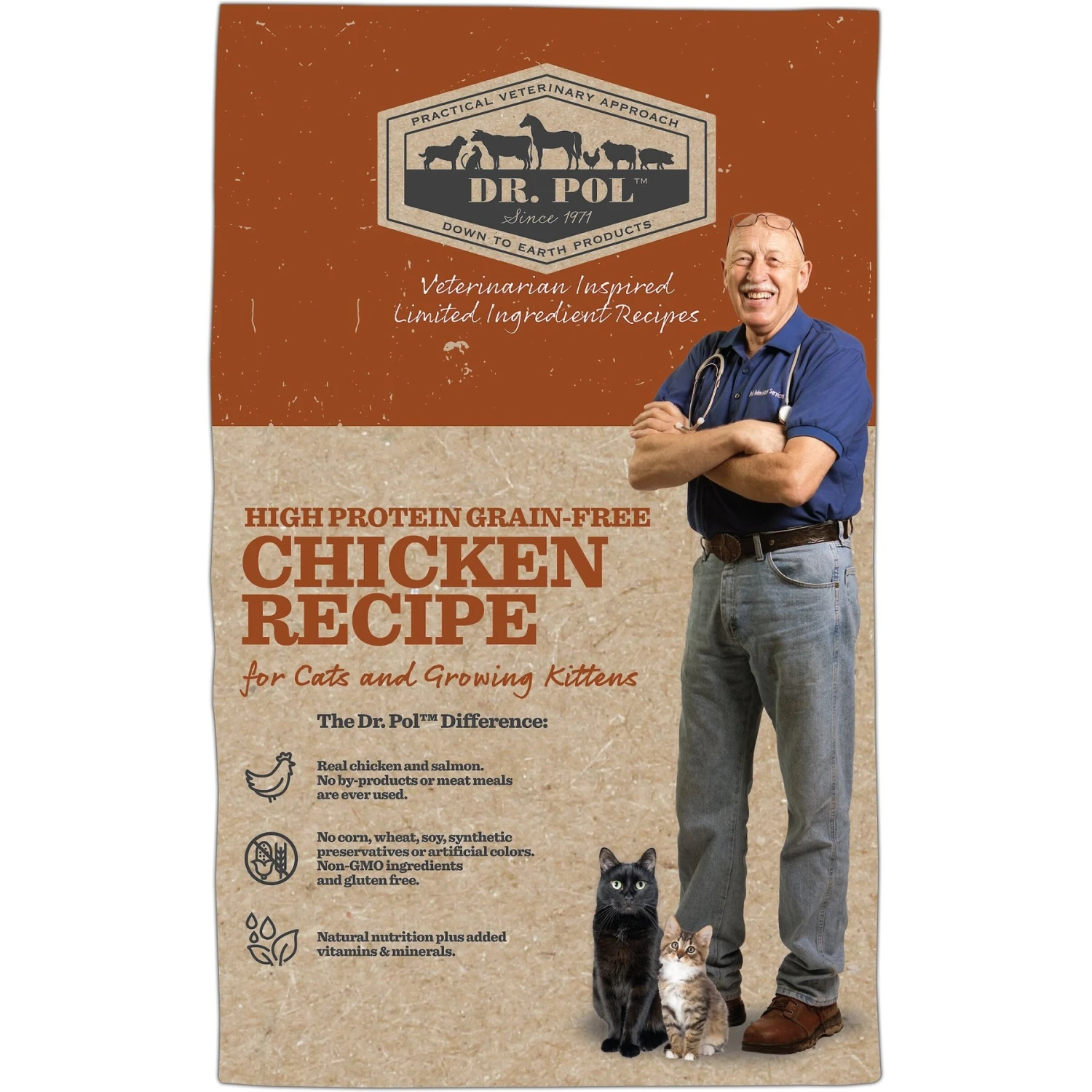 Dr. Pol High Protein Limited Ingredient Chicken Recipe Cat & Kitten Food 2 Dr. Pol High Protein Limited Ingredient Chicken Recipe Cat & Kitten Food - Image 2