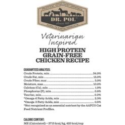 Dr. Pol High Protein Limited Ingredient Chicken Recipe Cat & Kitten Food 11 Dr. Pol High Protein Limited Ingredient Chicken Recipe Cat & Kitten Food -Wellness Sales 232540 PT4. AC SS1800 V1588102656