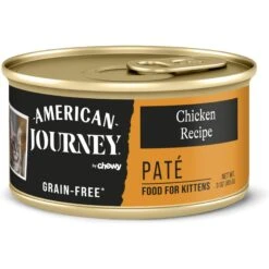 American Journey Kitten Pate Chicken Recipe Grain-Free Canned Cat Food, 3-oz, Case Of 24