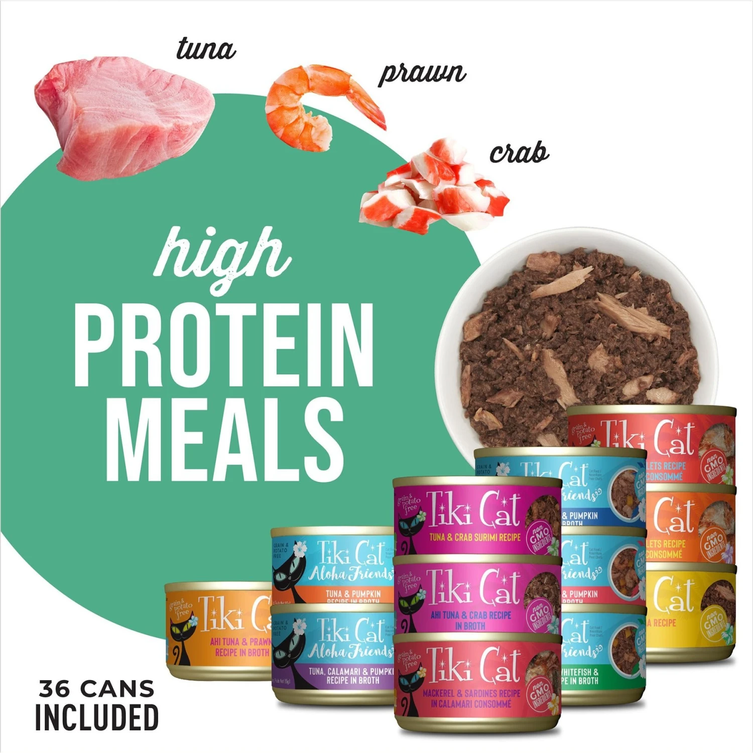 Tiki Cat Seafood Selects Variety Pack Grain-Free Wet Cat Food, 2.8-oz, Case Of 36 6 Tiki Cat Seafood Selects Variety Pack Grain-Free Wet Cat Food, 2.8-oz, Case Of 36 - Image 6