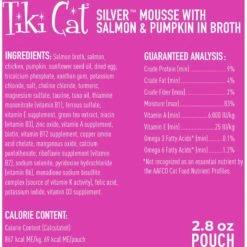 Tiki Cat Luau Velvet Mousse Salmon & Pumpkin In Broth Senior Wet Cat Food, 2.8-oz, Case Of 12 -Wellness Sales 259094 PT2. AC SS1800 V1700599100