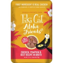 Tiki Cat Aloha Friends Chicken, Pumpkin & Beef Recipe In Broth Grain-Free Wet Cat Food
