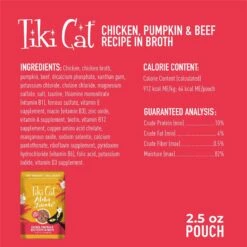 Tiki Cat Aloha Friends Chicken, Pumpkin & Beef Recipe In Broth Grain-Free Wet Cat Food 10 Tiki Cat Aloha Friends Chicken, Pumpkin & Beef Recipe In Broth Grain-Free Wet Cat Food -Wellness Sales 259140 PT2. AC SS1800 V1657656402