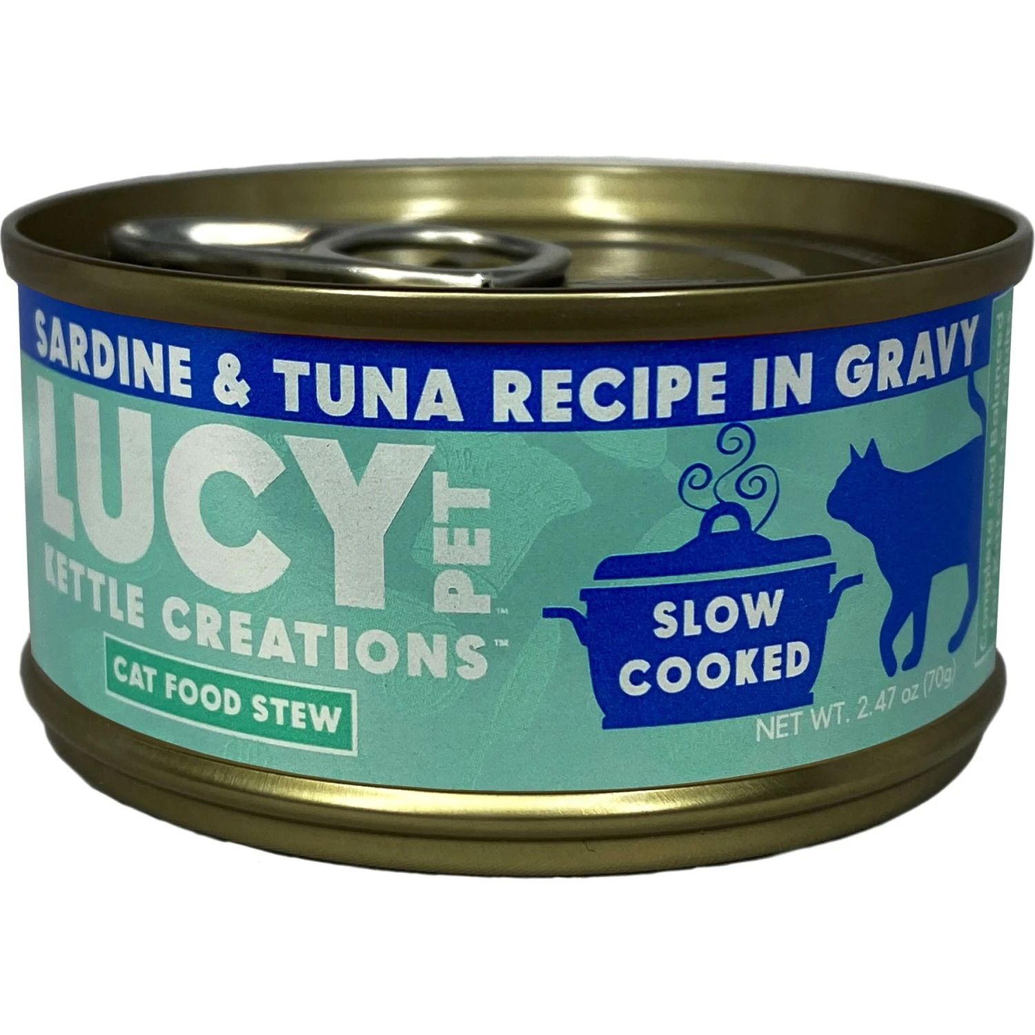 Lucy Pet Products Kettle Creations Sardine & Tuna Recipe In Gravy Wet Cat Food, 2.47-oz Can, Case Of 12 1 Lucy Pet Products Kettle Creations Sardine & Tuna Recipe In Gravy Wet Cat Food, 2.47-oz Can, Case Of 12