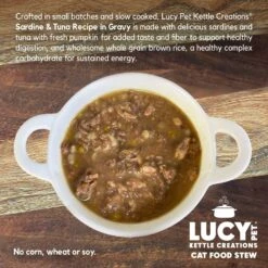 Lucy Pet Products Kettle Creations Sardine & Tuna Recipe In Gravy Wet Cat Food, 2.47-oz Can, Case Of 12 10 Lucy Pet Products Kettle Creations Sardine & Tuna Recipe In Gravy Wet Cat Food, 2.47-oz Can, Case Of 12 -Wellness Sales 263500 PT3. AC SS1800 V1607439782