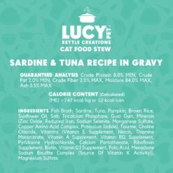 Lucy Pet Products Kettle Creations Sardine & Tuna Recipe In Gravy Wet Cat Food, 2.47-oz Can, Case Of 12 11 Lucy Pet Products Kettle Creations Sardine & Tuna Recipe In Gravy Wet Cat Food, 2.47-oz Can, Case Of 12 -Wellness Sales 263500 PT4. AC SS1800 V1607438895