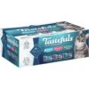Blue Buffalo Tastefuls Salmon, Chicken, Ocean Fish & Tuna Entrées Variety Pack Pate Wet Cat Food, 3-oz Can, Case Of 12