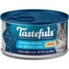 Blue Buffalo Tastefuls Chicken Entrée Mature Cats Pate Wet Cat Food, 3-oz Can, Case Of 24