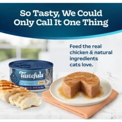 Blue Buffalo Tastefuls Chicken Entrée Mature Cats Pate Wet Cat Food, 3-oz Can, Case Of 24 -Wellness Sales 264535 PT2. AC SS1800 V1630731725