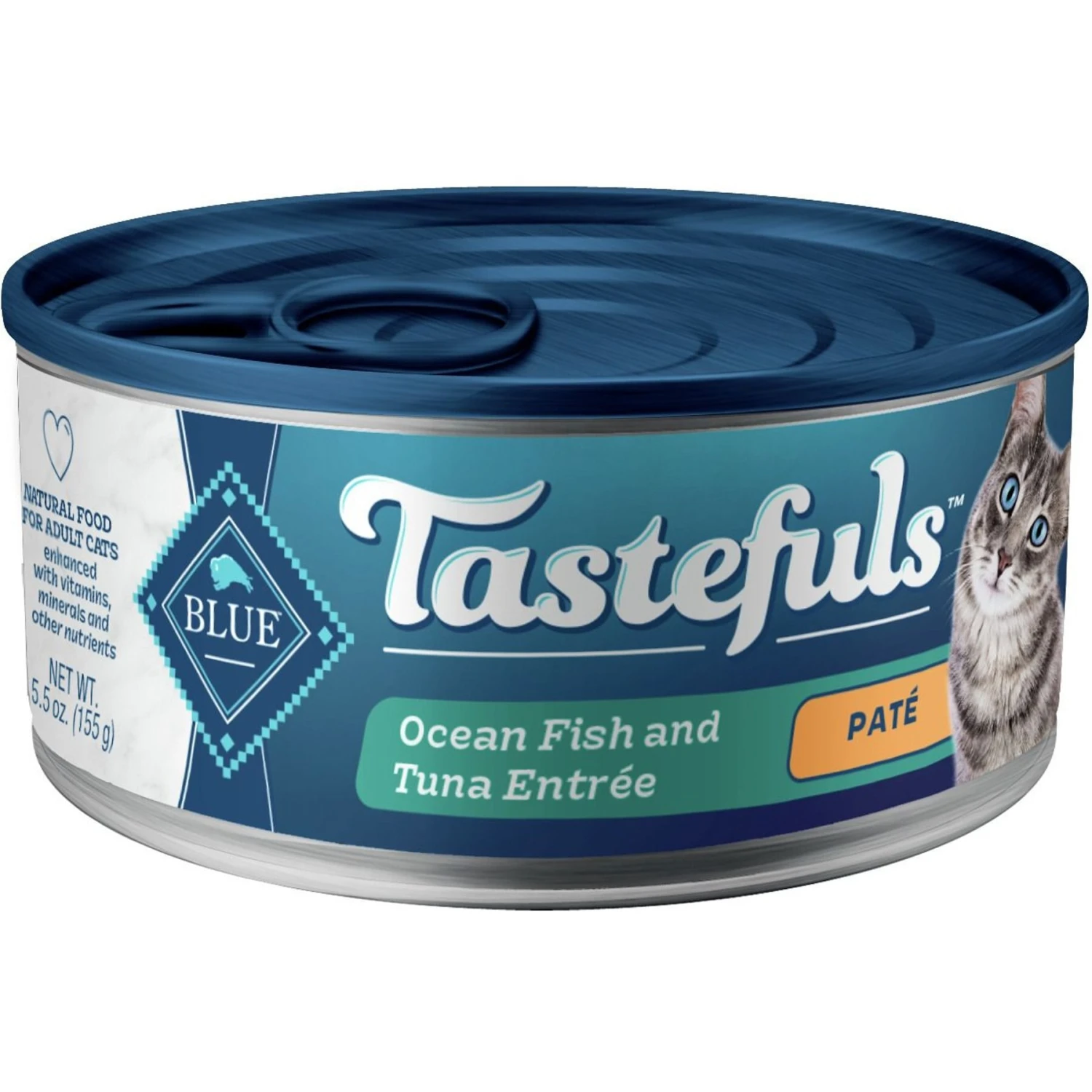 Blue Buffalo Tastefuls Ocean Fish & Tuna Entrée Pate Wet Cat Food 1 Blue Buffalo Tastefuls Ocean Fish & Tuna Entrée Pate Wet Cat Food