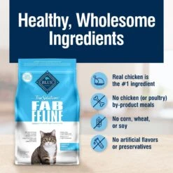 Blue Buffalo True Solutions Fab Feline Natural Indoor Cat Formula Adult Dry Cat Food -Wellness Sales 264568 PT5. AC SS1800 V1696449380