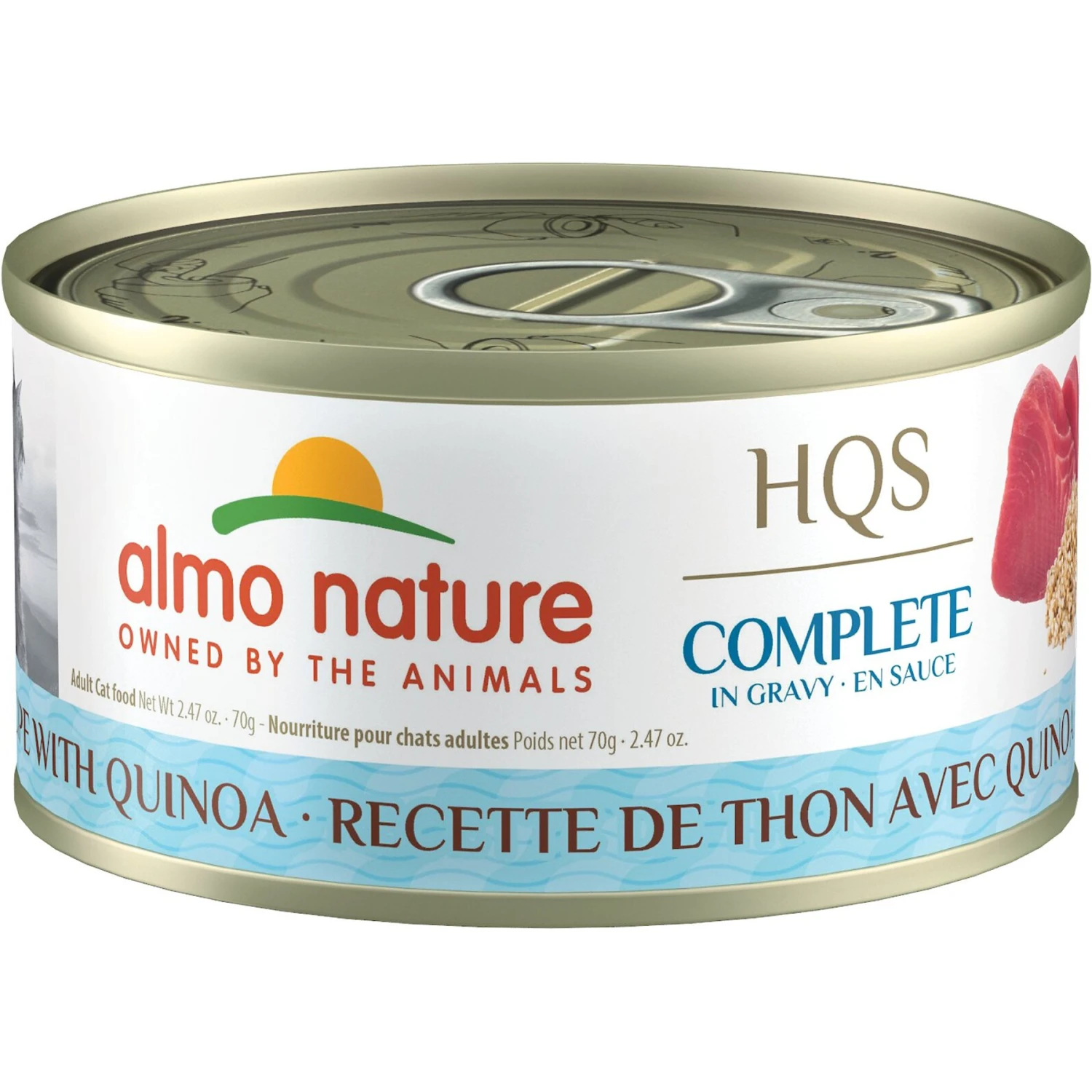 Almo Nature HQS Complete Tuna With Quinoa Wet Cat Food, 2.47-oz Can, Case Of 12 1 Almo Nature HQS Complete Tuna With Quinoa Wet Cat Food, 2.47-oz Can, Case Of 12