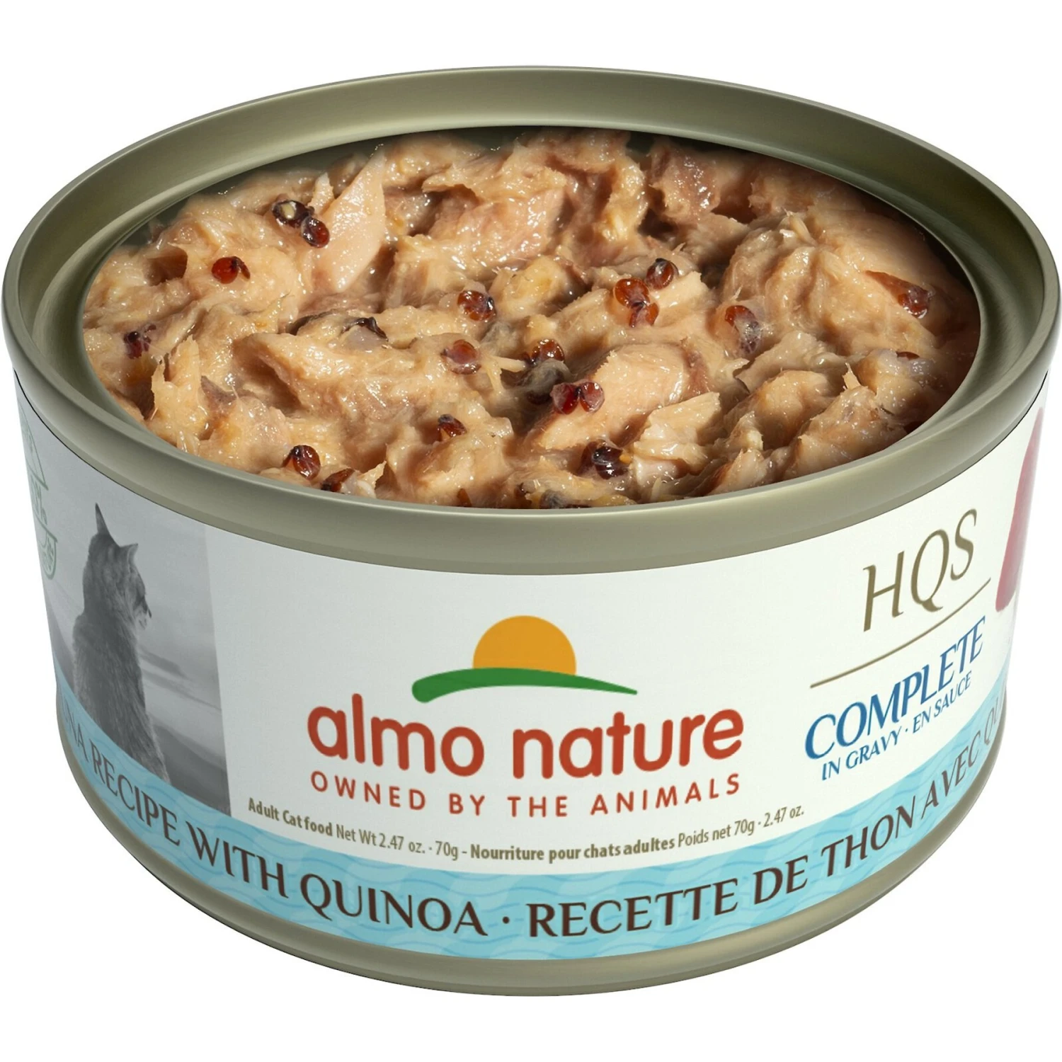Almo Nature HQS Complete Tuna With Quinoa Wet Cat Food, 2.47-oz Can, Case Of 12 2 Almo Nature HQS Complete Tuna With Quinoa Wet Cat Food, 2.47-oz Can, Case Of 12 - Image 2