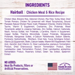 Wellness Natural Hairball Control Chicken Meal & Rice Recipe Dry Cat Food -Wellness Sales 265114 PT6. AC SS1800 V1636512135