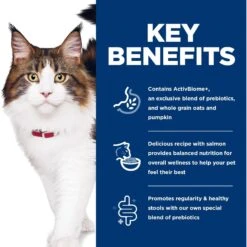 Hill's Science Diet Adult Perfect Digestion Salmon Dry Cat Food -Wellness Sales 266842 PT5. AC SS1800 V1614207690