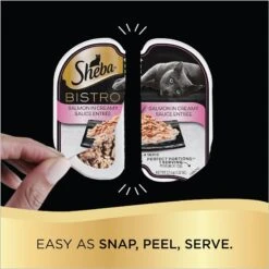 Sheba Perfect Portions Bistro Salmon In Creamy Sauce Adult Wet Cat Food 13 Sheba Perfect Portions Bistro Salmon In Creamy Sauce Adult Wet Cat Food -Wellness Sales 269352 PT4. AC SS1800 V1626989202