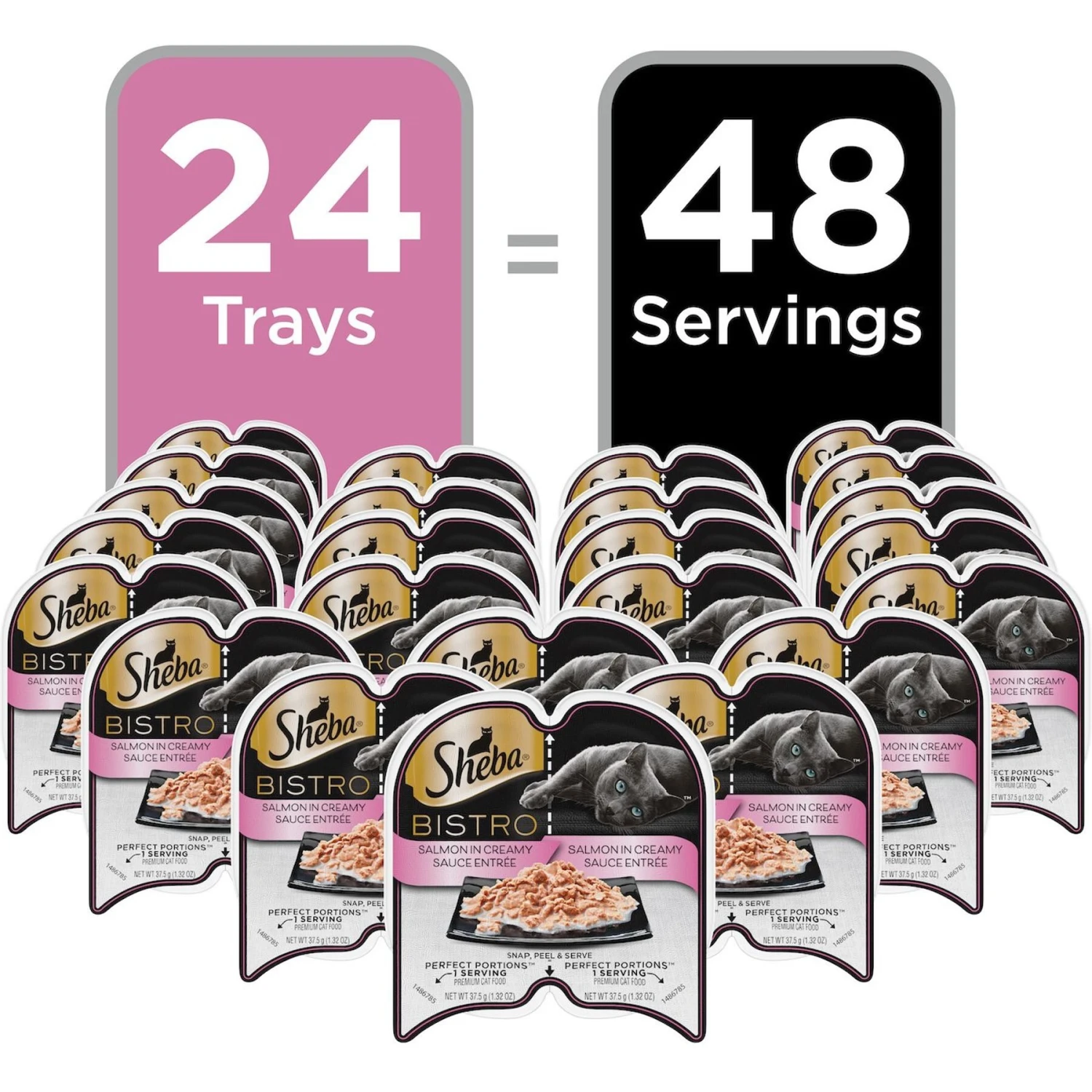 Sheba Perfect Portions Bistro Salmon In Creamy Sauce Adult Wet Cat Food 9 Sheba Perfect Portions Bistro Salmon In Creamy Sauce Adult Wet Cat Food - Image 9