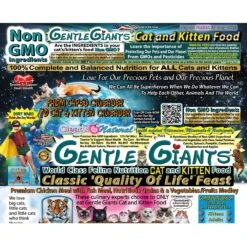 Gentle Giants Natural Non-GMO Chicken & Fish Cat & Kitten Dry Cat Food 6 Gentle Giants Natural Non-GMO Chicken & Fish Cat & Kitten Dry Cat Food -Wellness Sales 272269 PT2. AC SS1800 V1612919189