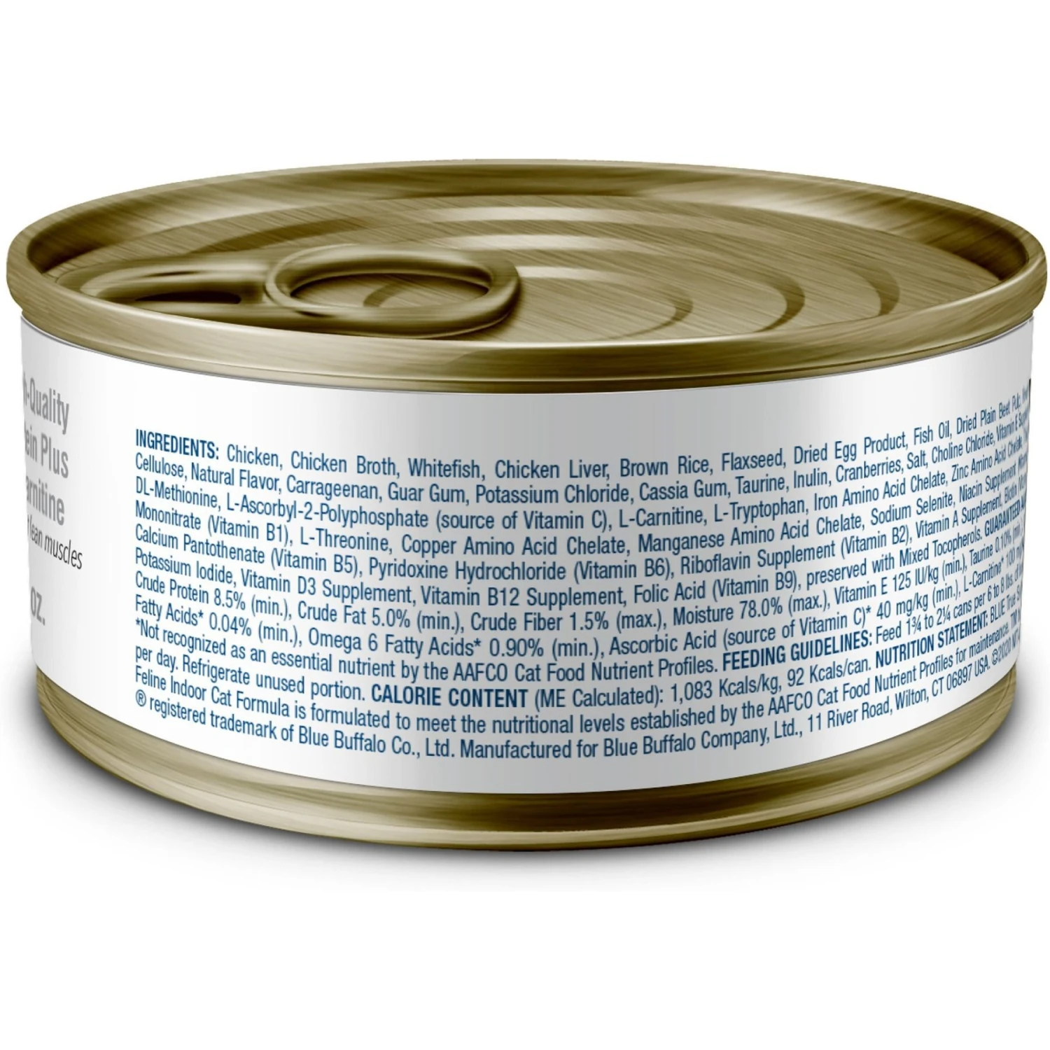 Blue Buffalo True Solutions Fab Feline Indoor Formula Chicken Wet Cat Food, 3-oz Can, Case Of 24 2 Blue Buffalo True Solutions Fab Feline Indoor Formula Chicken Wet Cat Food, 3-oz Can, Case Of 24 - Image 2