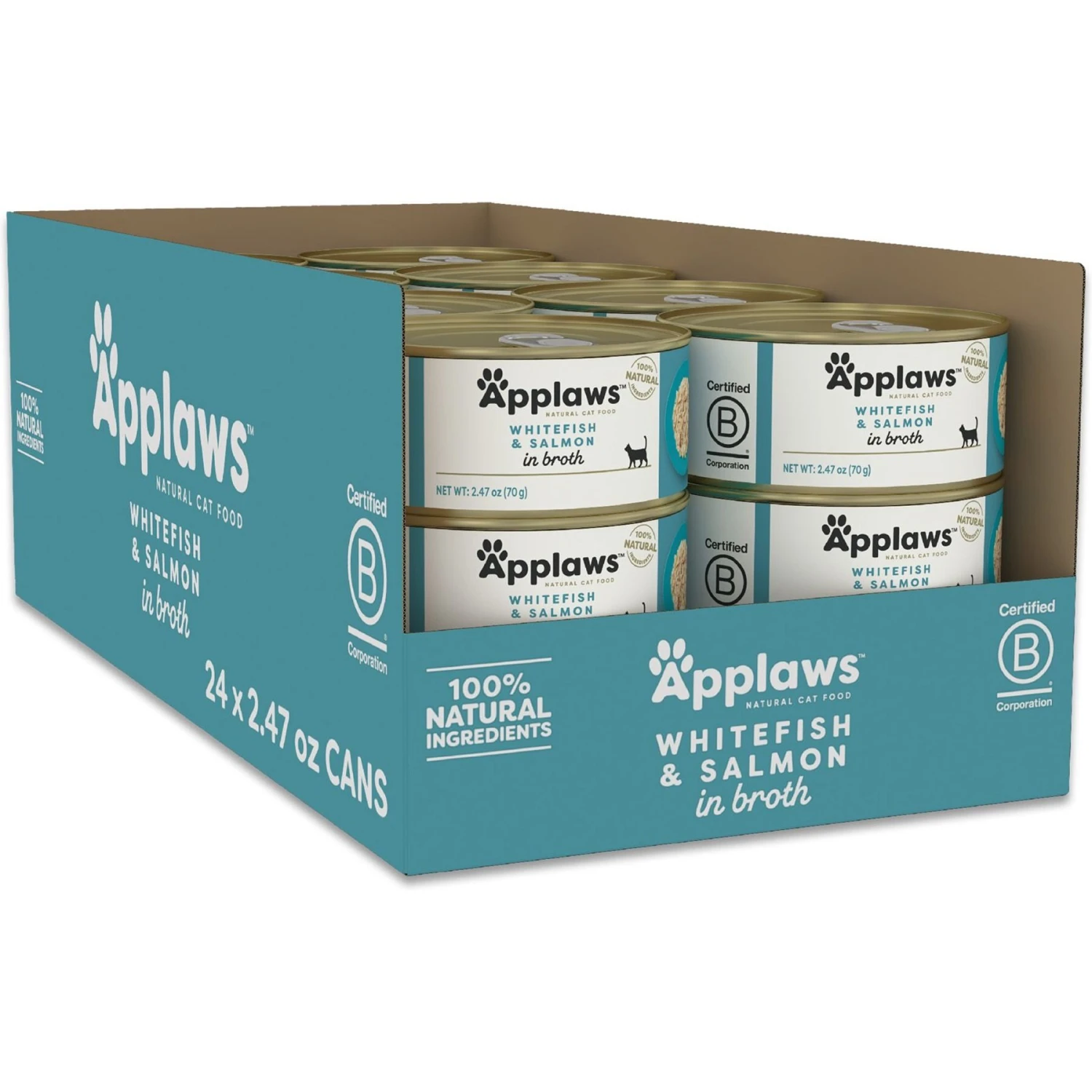 Applaws Whitefish With Salmon In Broth Wet Cat Food 1 Applaws Whitefish With Salmon In Broth Wet Cat Food