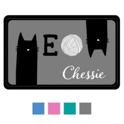 Bungalow Flooring Meow Personalized Floor Mat, 22 X 36