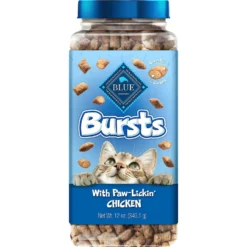 Blue Buffalo Wilderness Chicken Recipe Grain-Free Dry Cat Food & Blue Buffalo Bursts With Paw-Licken Chicken Cat Treats -Wellness Sales 292746 PT4. AC SS1800 V1620015130