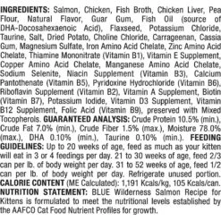 Blue Buffalo Wilderness Kitten Salmon Grain-Free Canned Cat Food & Blue Buffalo Wilderness High Protein Natural Grain-Free Chicken Kitten Dry Cat Food 8 Blue Buffalo Wilderness Kitten Salmon Grain-Free Canned Cat Food & Blue Buffalo Wilderness High Protein Natural Grain-Free Chicken Kitten Dry Cat Food -Wellness Sales 292762 PT2. AC SS1800 V1619984533
