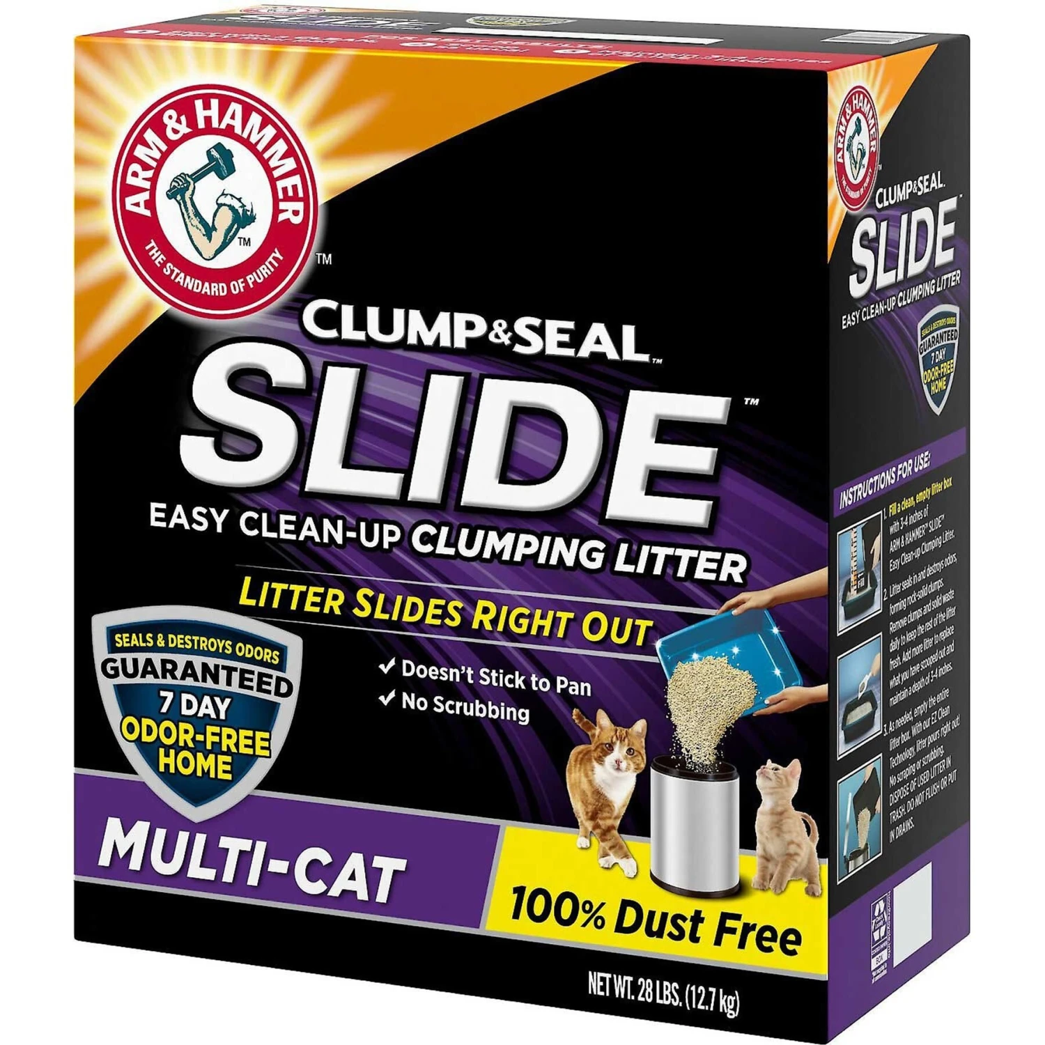 Iams ProActive Health Indoor Weight & Hairball Care Adult Dry Cat Food & Arm & Hammer Litter Slide Multi-Cat Scented Clumping Clay Cat Litter 4 Iams ProActive Health Indoor Weight & Hairball Care Adult Dry Cat Food & Arm & Hammer Litter Slide Multi-Cat Scented Clumping Clay Cat Litter - Image 4
