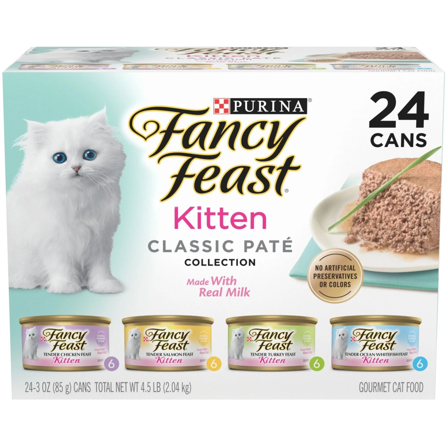 Iams ProActive Health Kitten Dry Cat Food & Fancy Feast Tender Feast Variety Pack Canned Kitten Food 2 Iams ProActive Health Kitten Dry Cat Food & Fancy Feast Tender Feast Variety Pack Canned Kitten Food - Image 2