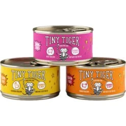 Tiny Tiger Chunks In Gravy Beef & Poultry Recipes Variety Pack Grain-Free Canned Cat Food & Fancy Feast Grilled Poultry & Beef Feast Variety Pack Canned Cat Food -Wellness Sales 293928 PT6. AC SS1800 V1668542613