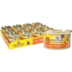 Wellness Complete Health Pate Chicken Entree Grain-Free Natural Canned Cat Food & Wellness Complete Health Grain-Free Indoor Healthy Weight Chicken Recipe Natural Dry Cat Food -Wellness Sales 297650 PT5. AC SS1800 V1621987065
