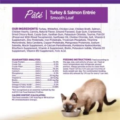 American Journey Pate Salmon Recipe Grain-Free Canned Cat Food, 3-oz Can, 24 Count & Wellness Complete Health Turkey & Salmon Formula Grain-Free Natural Canned Cat Food -Wellness Sales 297798 PT6. AC SS1800 V1694612971