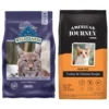 American Journey Turkey & Chicken Recipe Grain-Free Dry Cat Food & Blue Buffalo Wilderness Chicken Recipe Grain-Free Dry Cat Food