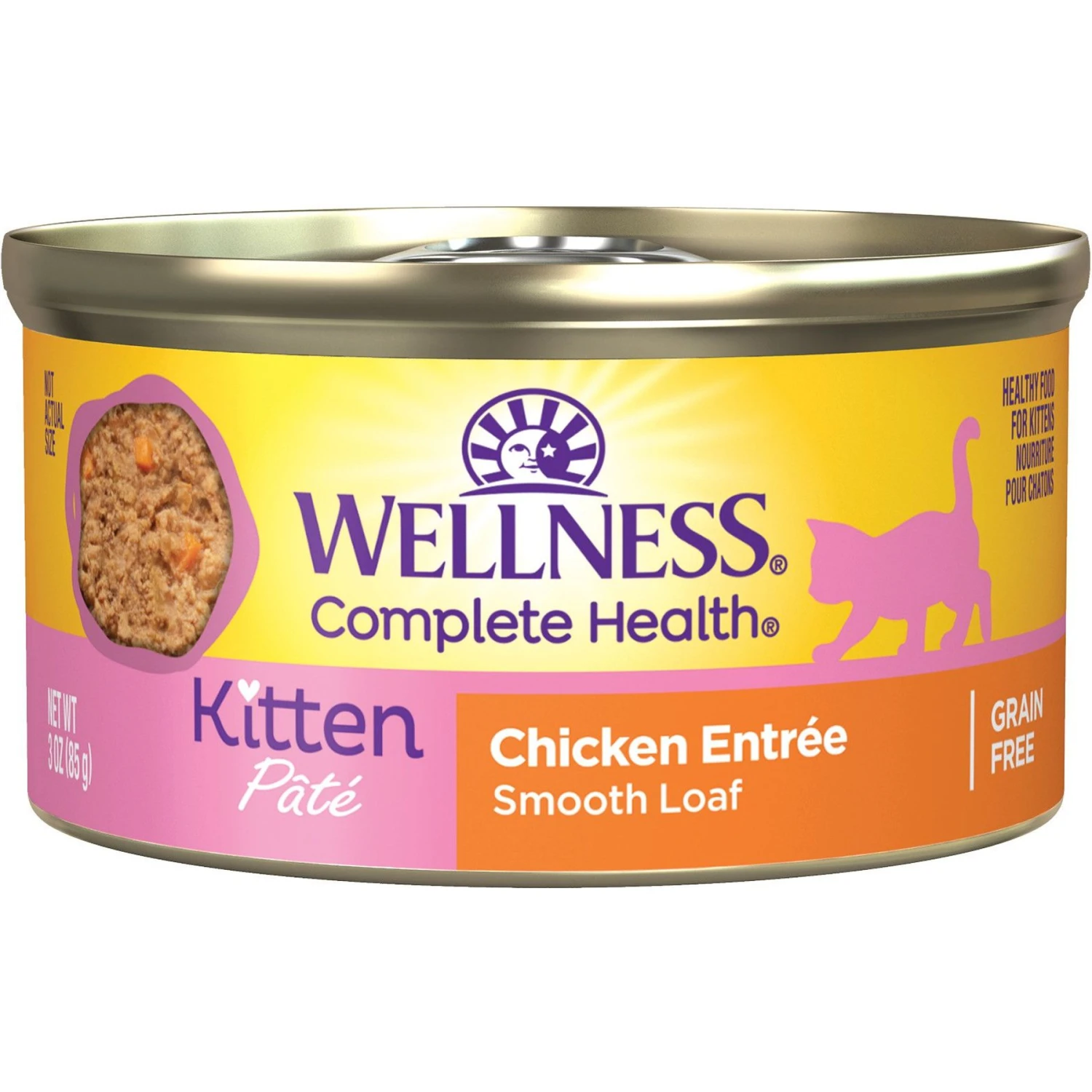 Wellness Complete Health Kitten Chicken Entree Recipe Natural Canned Cat Food & Wellness Complete Health Natural Grain-Free Deboned Chicken & Chicken Meal Dry Kitten Food 2 Wellness Complete Health Kitten Chicken Entree Recipe Natural Canned Cat Food & Wellness Complete Health Natural Grain-Free Deboned Chicken & Chicken Meal Dry Kitten Food - Image 2