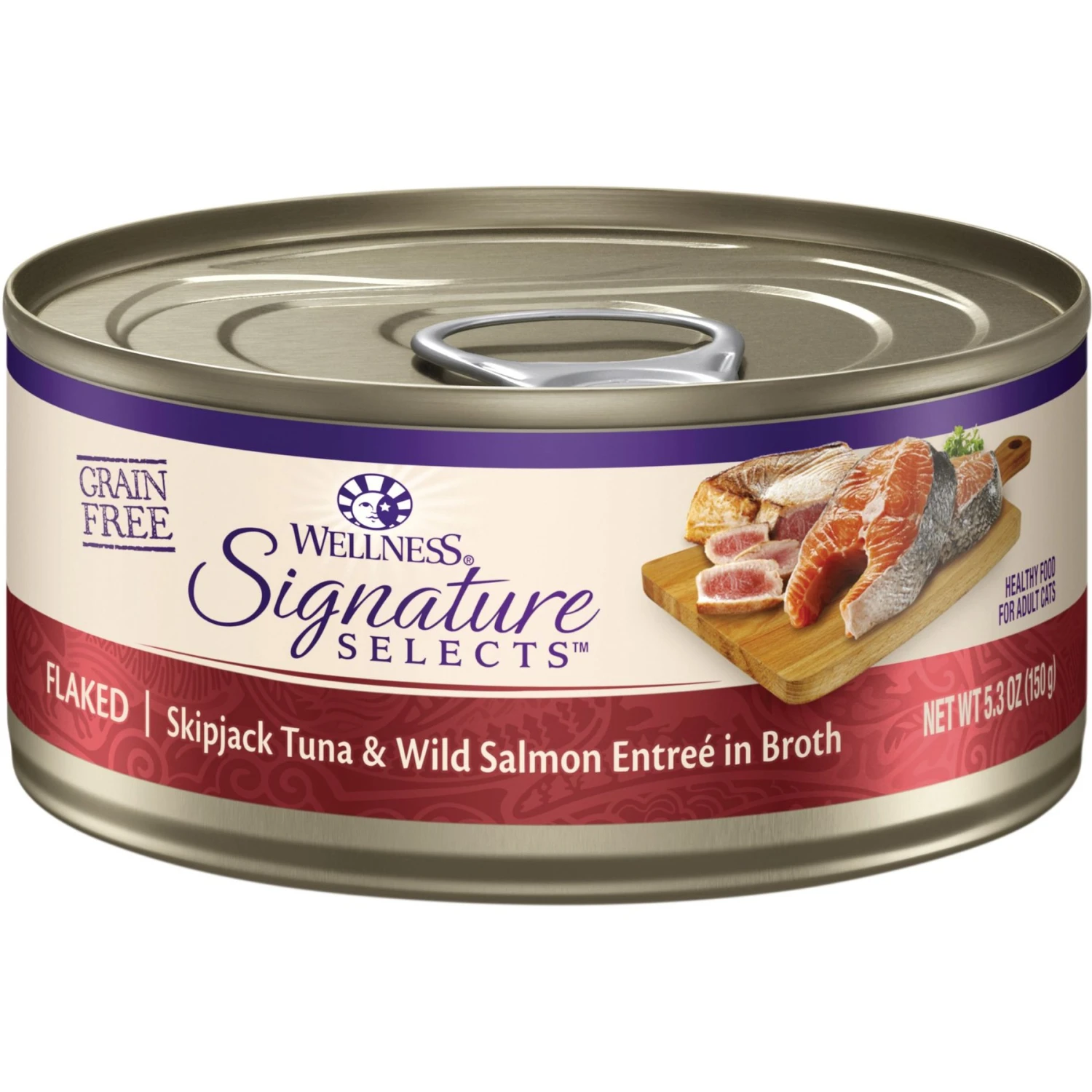 Wellness Seafood Pate Favorites Canned Cat Food, 3-oz, Case Of 24 & Wellness CORE Signature Selects Flaked Skipjack Tuna & Wild Salmon Entree In Broth Grain-Free Canned Cat Food 2 Wellness Seafood Pate Favorites Canned Cat Food, 3-oz, Case Of 24 & Wellness CORE Signature Selects Flaked Skipjack Tuna & Wild Salmon Entree In Broth Grain-Free Canned Cat Food - Image 2