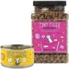 Tiny Tiger Pate Chicken Recipe Grain-Free Canned Cat Food & Tiny Tiger Crunchy Bunch, Fearless Feathers & Gracious Gills, Chicken & Seafood Flavor Cat Treats