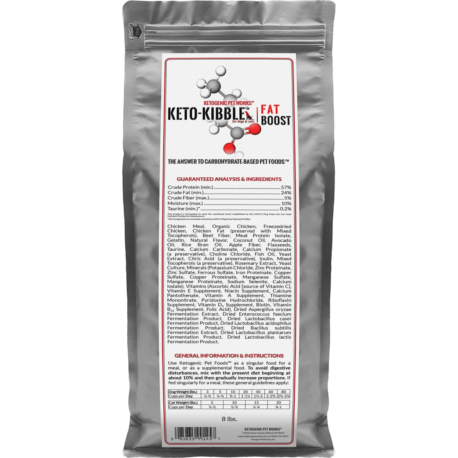 Ketogenic Pet Food Keto-Kibble Fat Boost Dry Dog & Cat Food 1 Ketogenic Pet Food Keto-Kibble Fat Boost Dry Dog & Cat Food