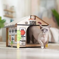 Frisco Sushi Shop Cardboard Cat House -Wellness Sales 308827 PT3. AC SS1800 V1676566490