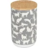 Bone Dry Ceramic Meow Cat Treat Canister