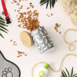 Bone Dry Ceramic Meow Cat Treat Canister -Wellness Sales 313400 PT5. AC SS1800 V1631768970