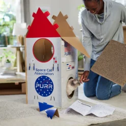 Frisco Spaceship Cardboard Cat House, 2-Story -Wellness Sales 317721 PT3. AC SS1800 V1688677248
