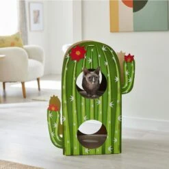 Frisco Cactus Cardboard Cat House, 2-Story -Wellness Sales 317725 PT3. AC SS1800 V1642099098