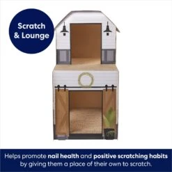 Frisco Farmhouse Cardboard Cat House, 2-Story -Wellness Sales 317733 PT2. AC SS1800 V1678125453