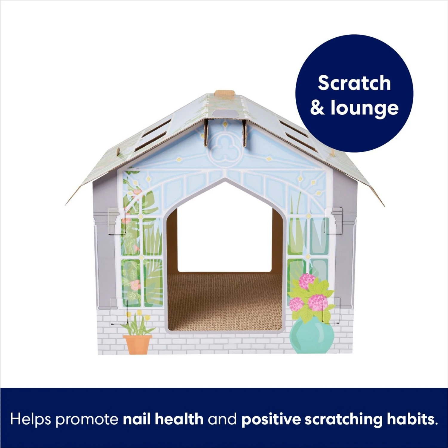 Frisco Greenhouse Cardboard Cat House 3 Frisco Greenhouse Cardboard Cat House - Image 3