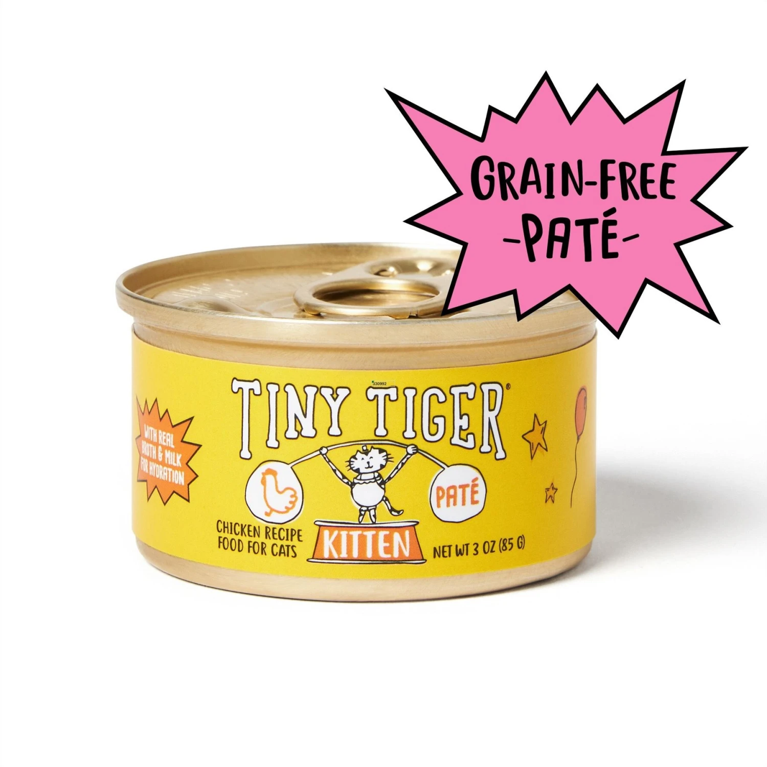Tiny Tiger, Kitten Classic, Chicken Pate Recipe, Canned Cat Food 1 Tiny Tiger, Kitten Classic, Chicken Pate Recipe, Canned Cat Food