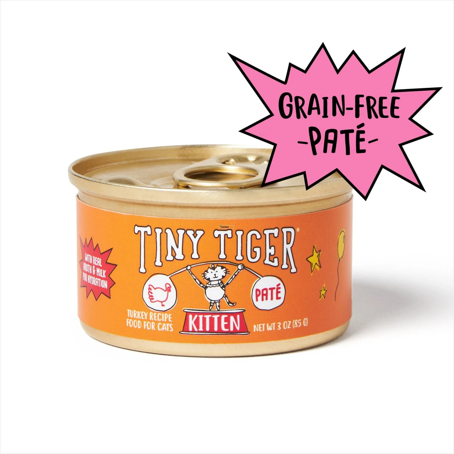 Tiny Tiger, Kitten Classic, Turkey Pate Recipe, Canned Cat Food 1 Tiny Tiger, Kitten Classic, Turkey Pate Recipe, Canned Cat Food